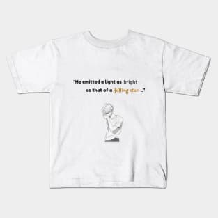 As Bright As A Falling Star Kids T-Shirt